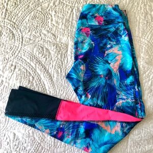 Colorful Betta Koi fish leggings